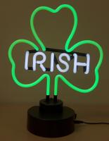 SHAMROCK "IRISH" NEON SIGN